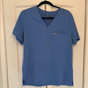 FIGS Blue Scrub Top